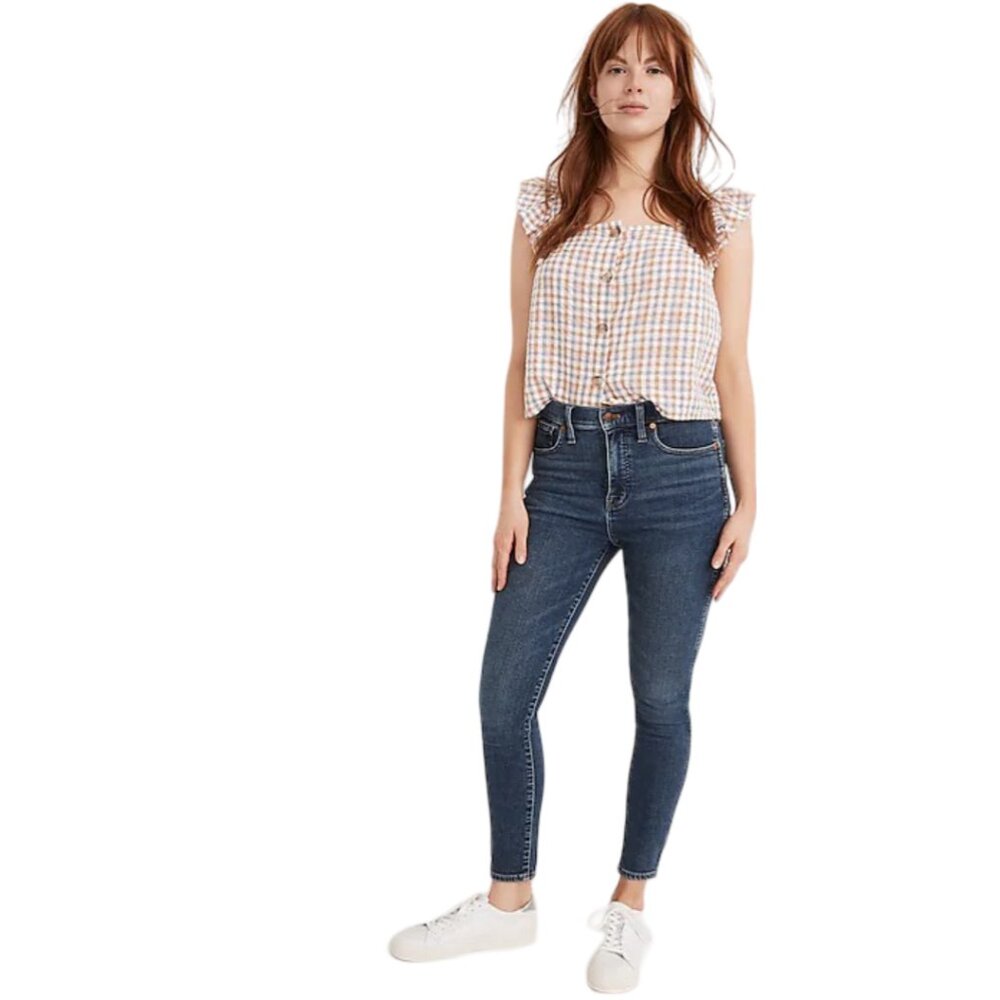 NWT Madewell Petite Curvy High-Rise Skinny Jeans in Wendover Wash